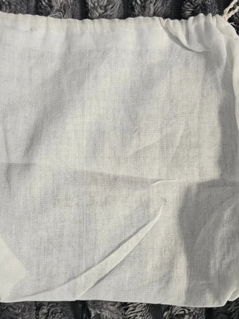 Small Coach Dust Bag White And Black